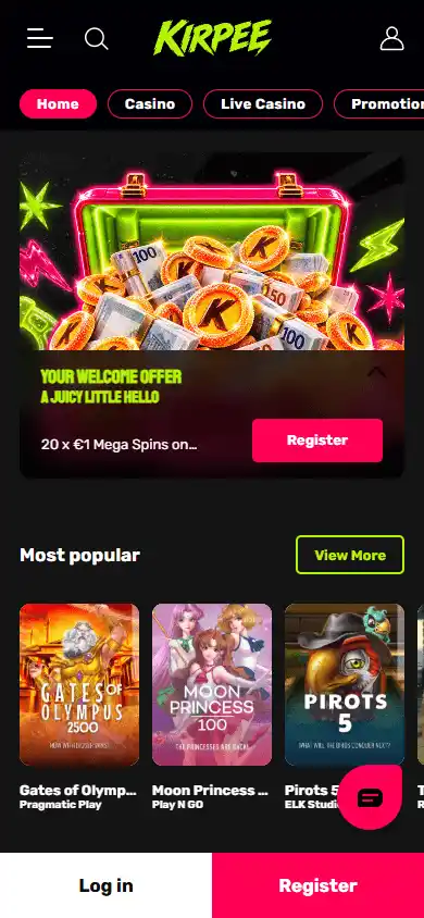 Kirpee Casino screenshot 4