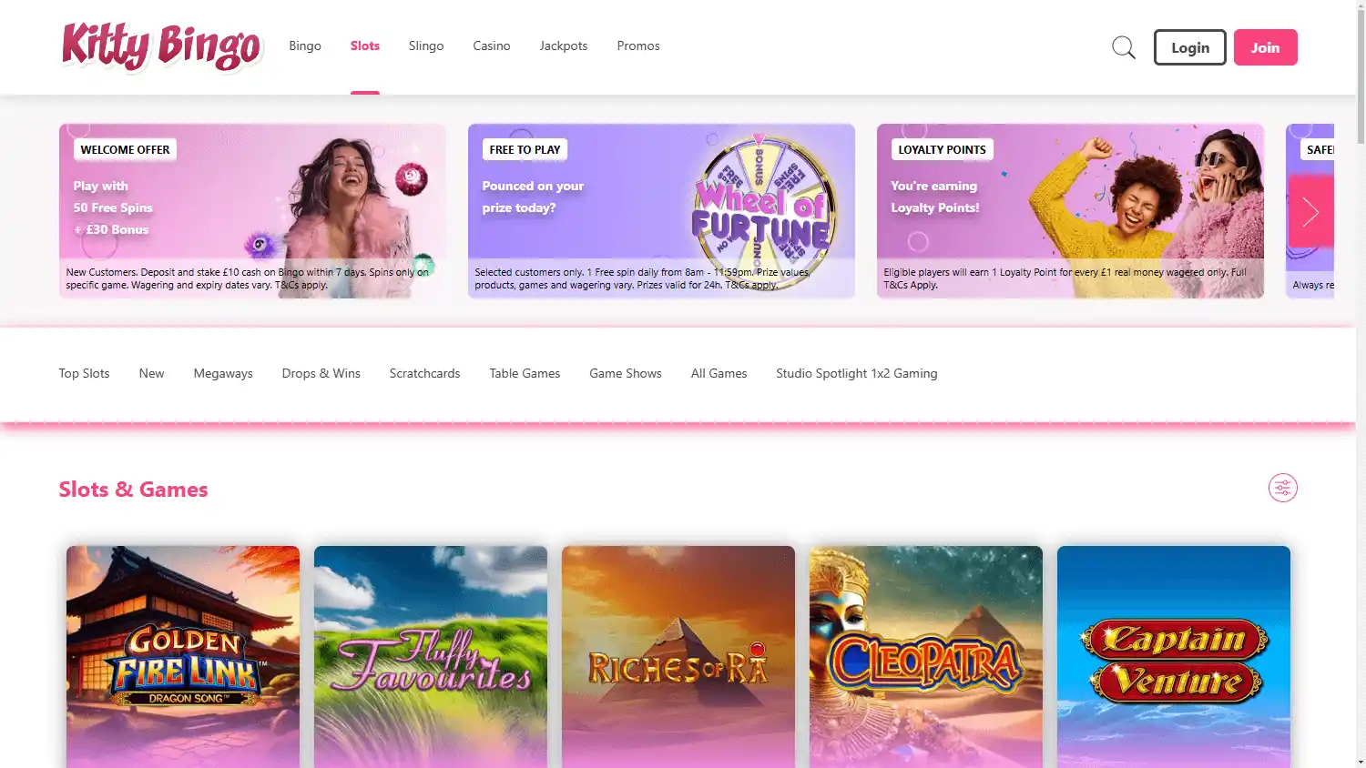 Kitty Bingo Casino screenshot 2