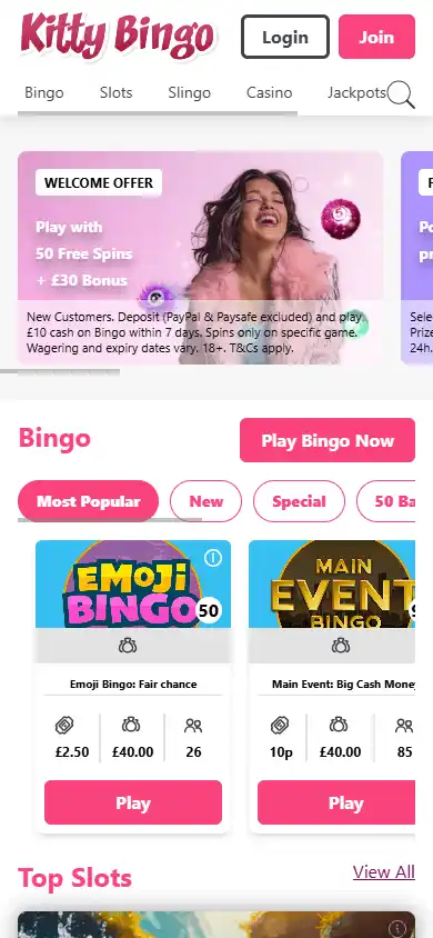 Kitty Bingo Casino screenshot 4
