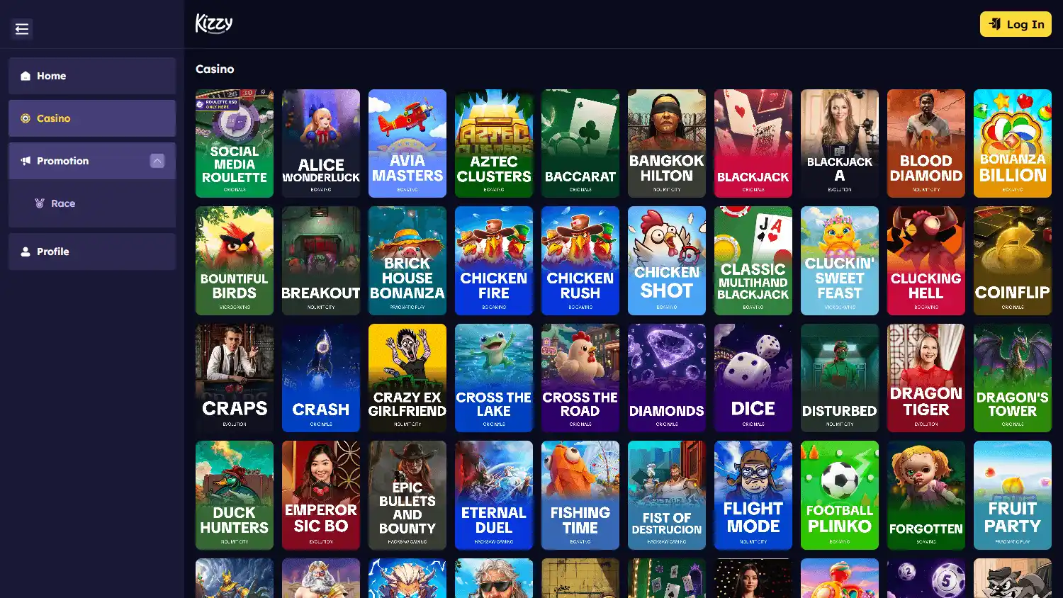 Kizzy Casino screenshot 2