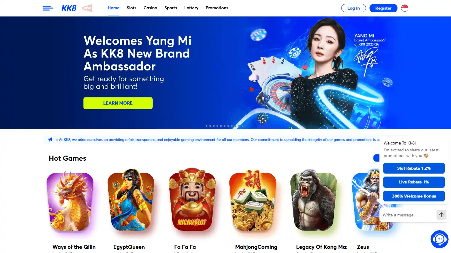 KK8 Casino SG screenshot 2