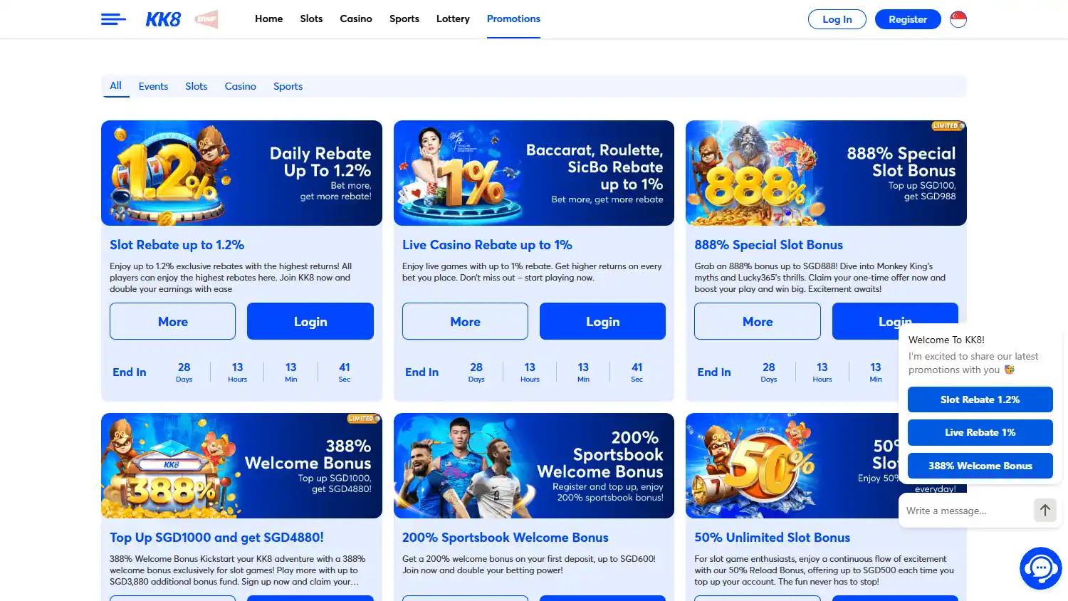 KK8 Casino SG screenshot 4