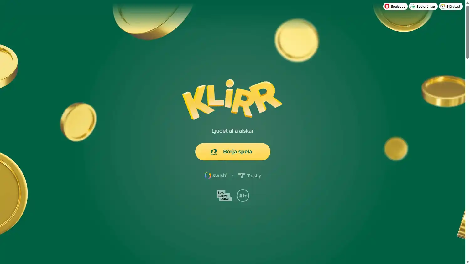 Klirr Casino screenshot 2