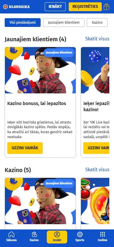 Klondaika Casino screenshot 6