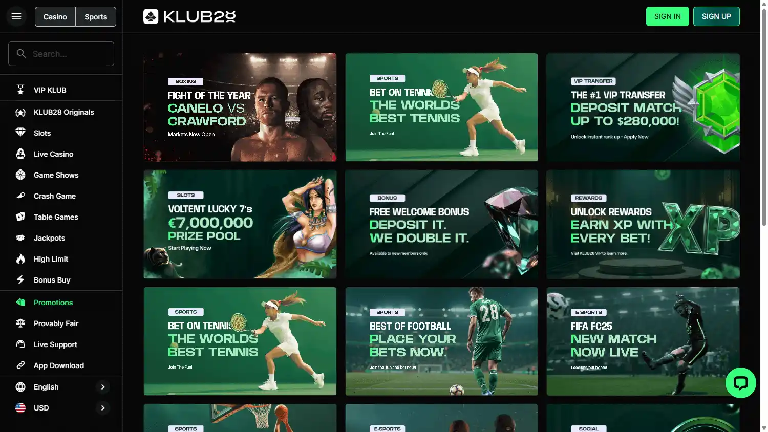 Klub28 Casino screenshot 3