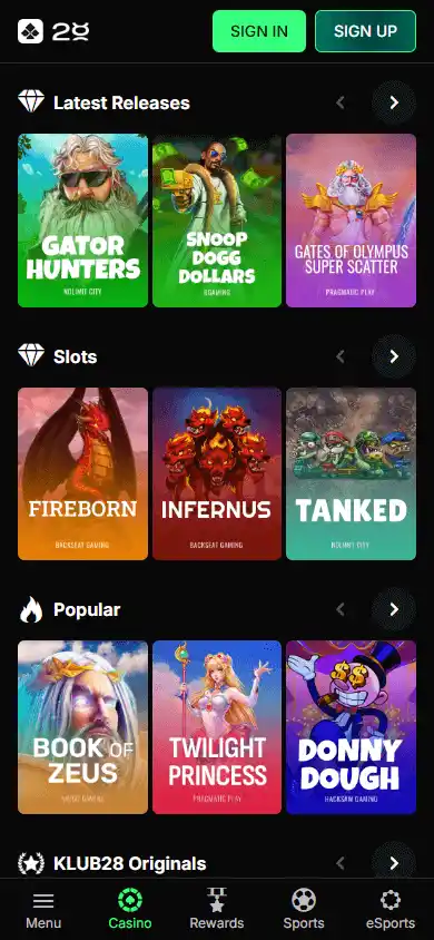 Klub28 Casino screenshot 5