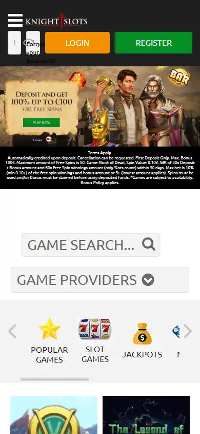 KnightSlots Casino screenshot 4