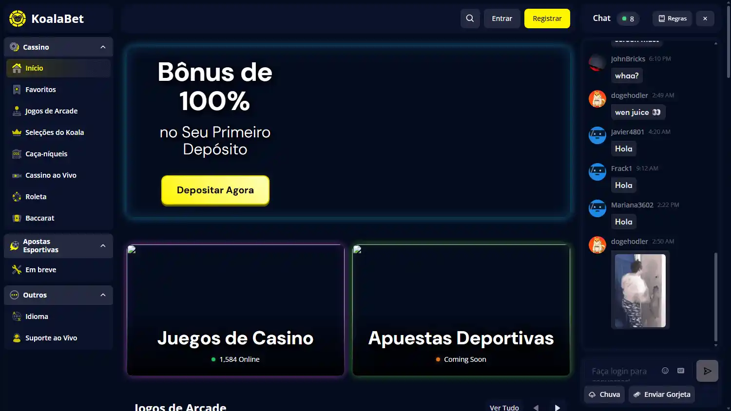 KoalaBet Casino screenshot 1