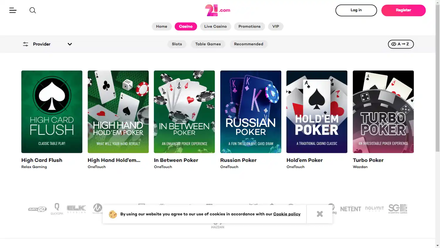 Kodabet Casino screenshot 1