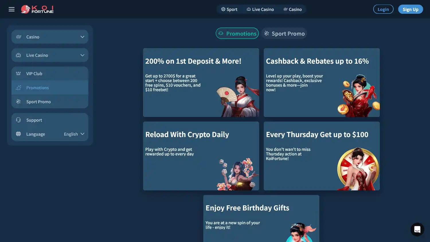 KoiFortune Casino screenshot 3