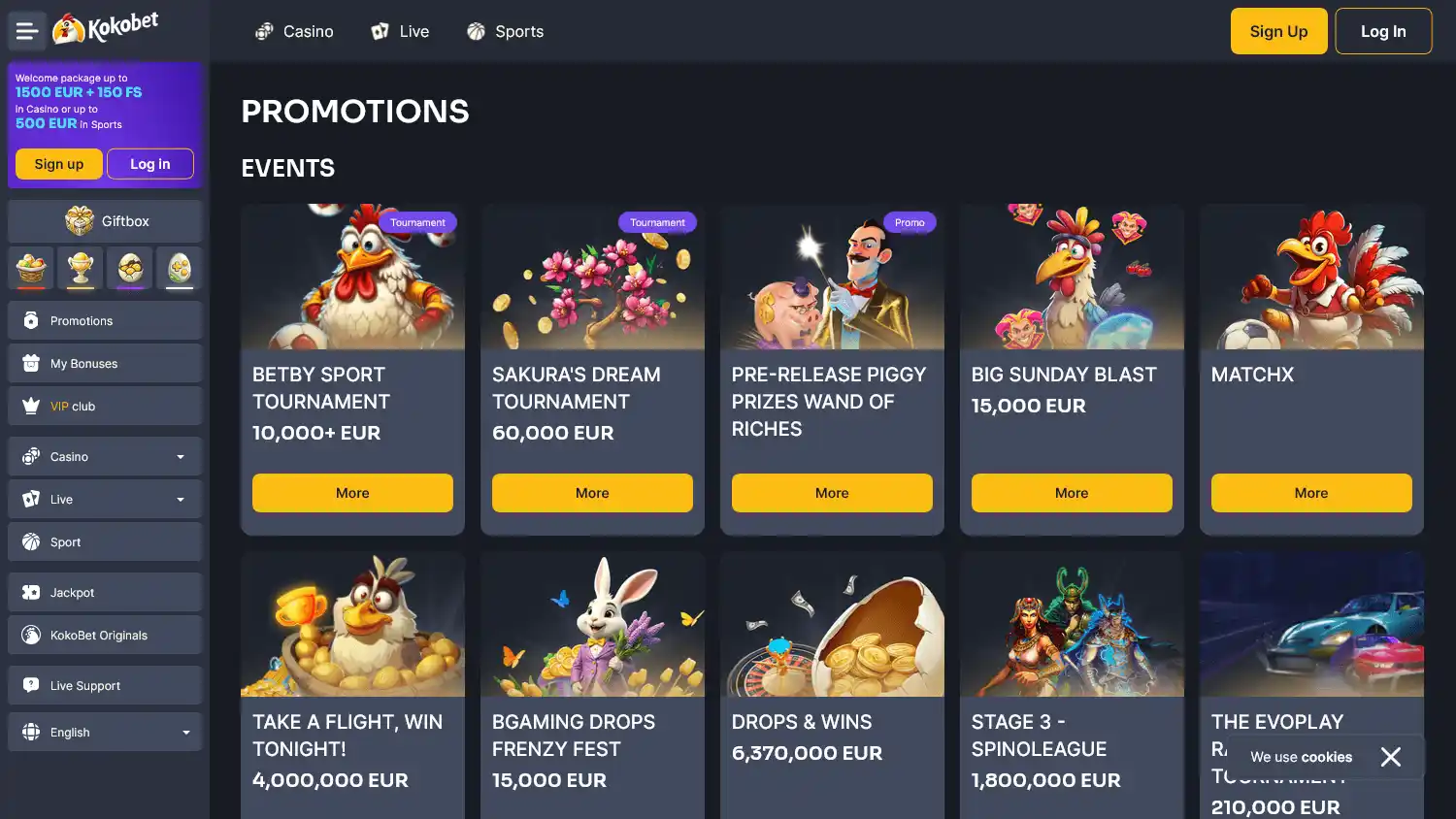 KokoBet Casino screenshot 1