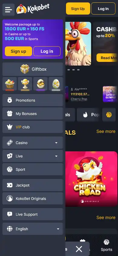 KokoBet Casino screenshot 2
