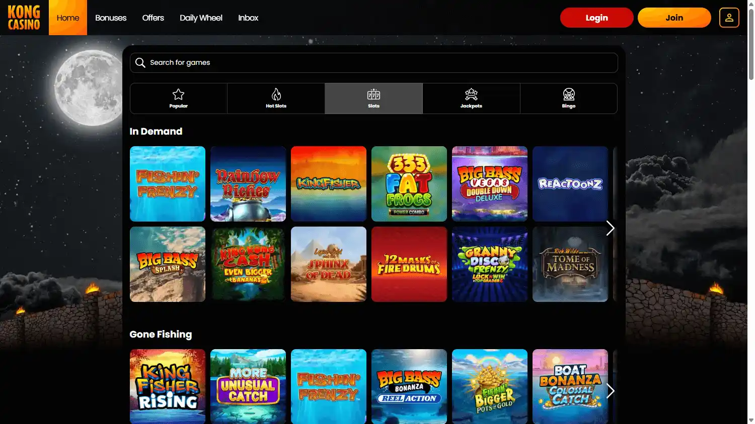 Kong Casino screenshot 2