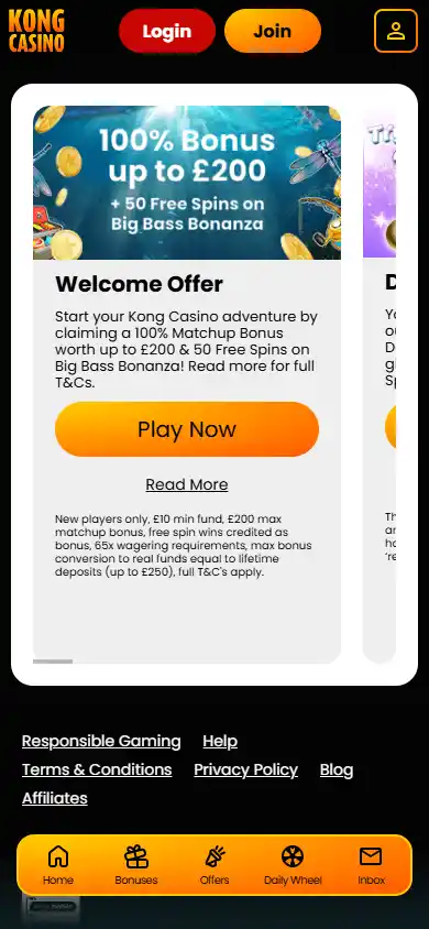 Kong Casino screenshot 6