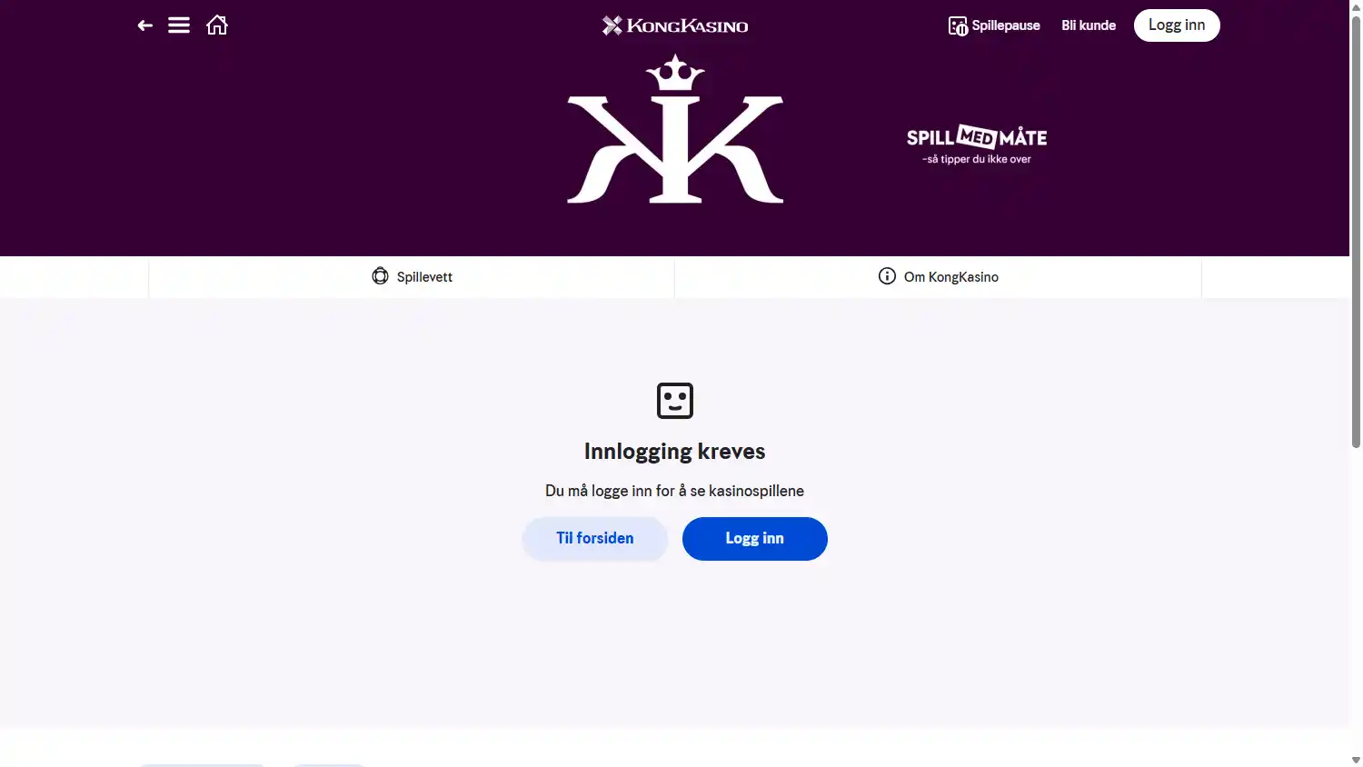 KongKasino Casino screenshot 1