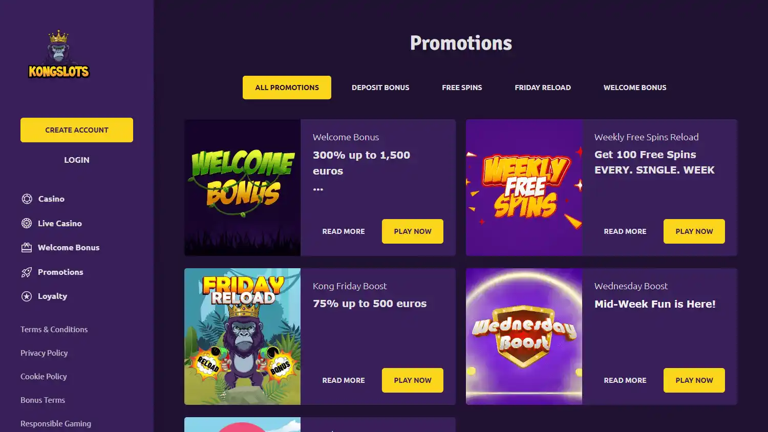 KongSlots Casino screenshot 3