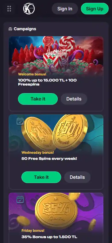 Kraken.Casino screenshot 6