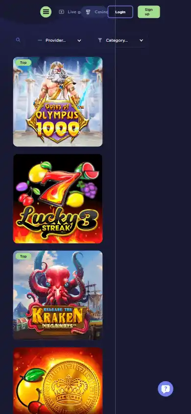 Kraken Casino screenshot 4