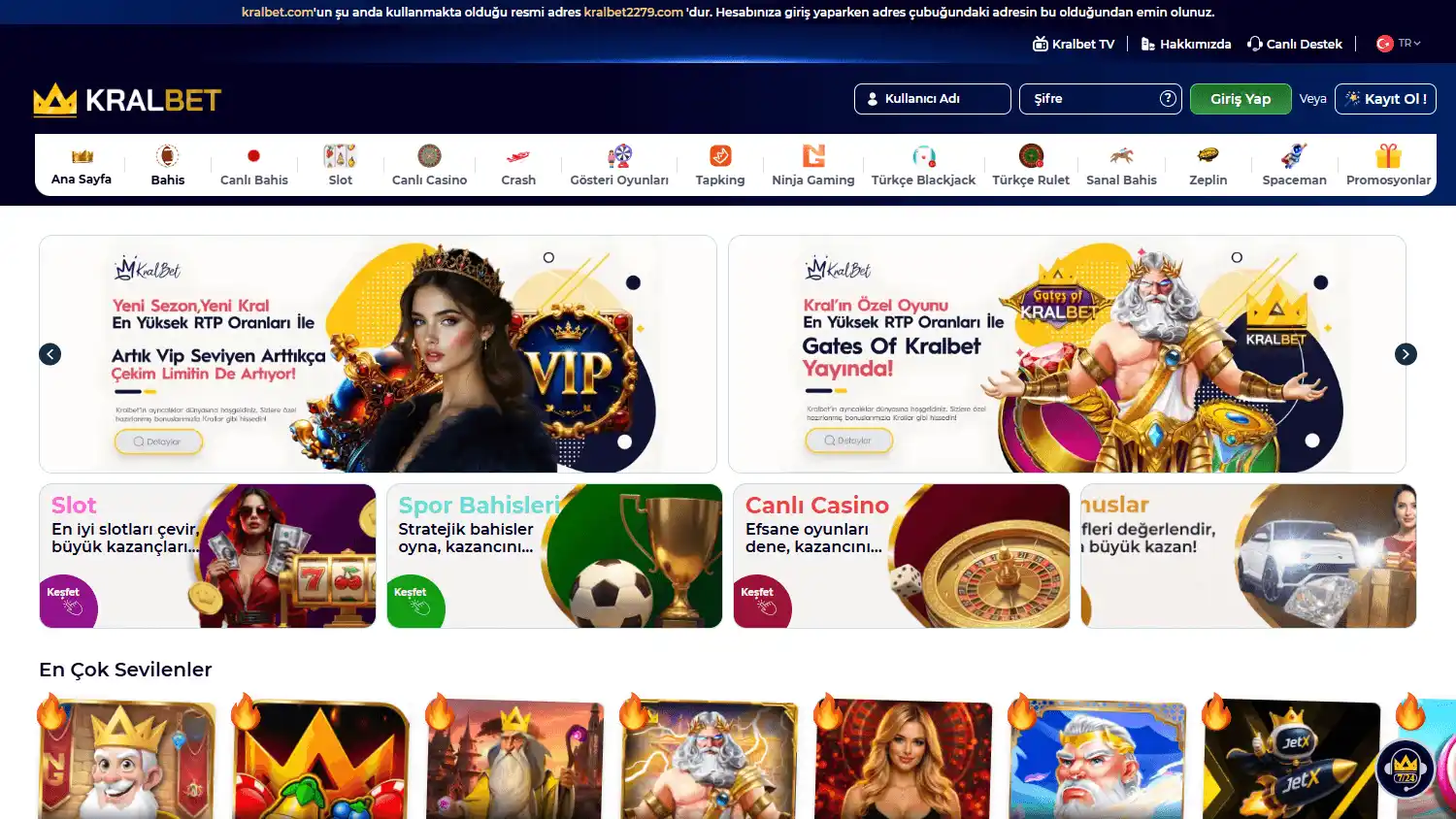 KRALBET Casino screenshot 1