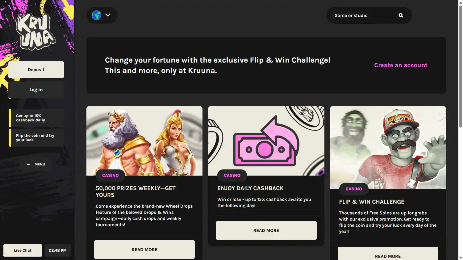 Kruuna Casino screenshot 3