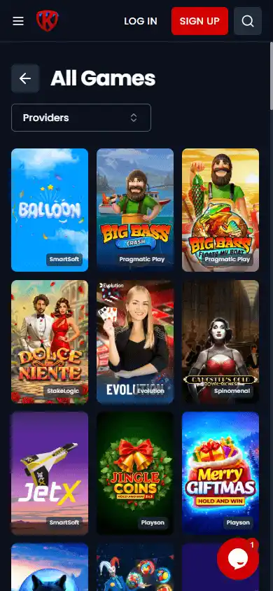 Kryptosino Casino screenshot 5