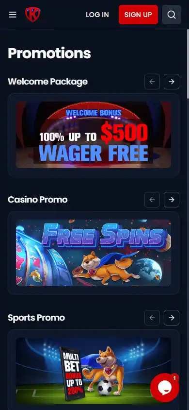 Kryptosino Casino screenshot 6