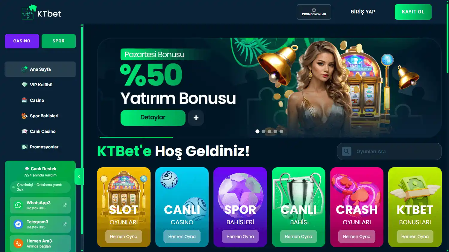 KTbet Casino screenshot 1