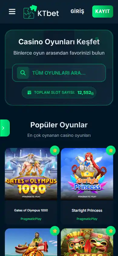 KTbet Casino screenshot 4