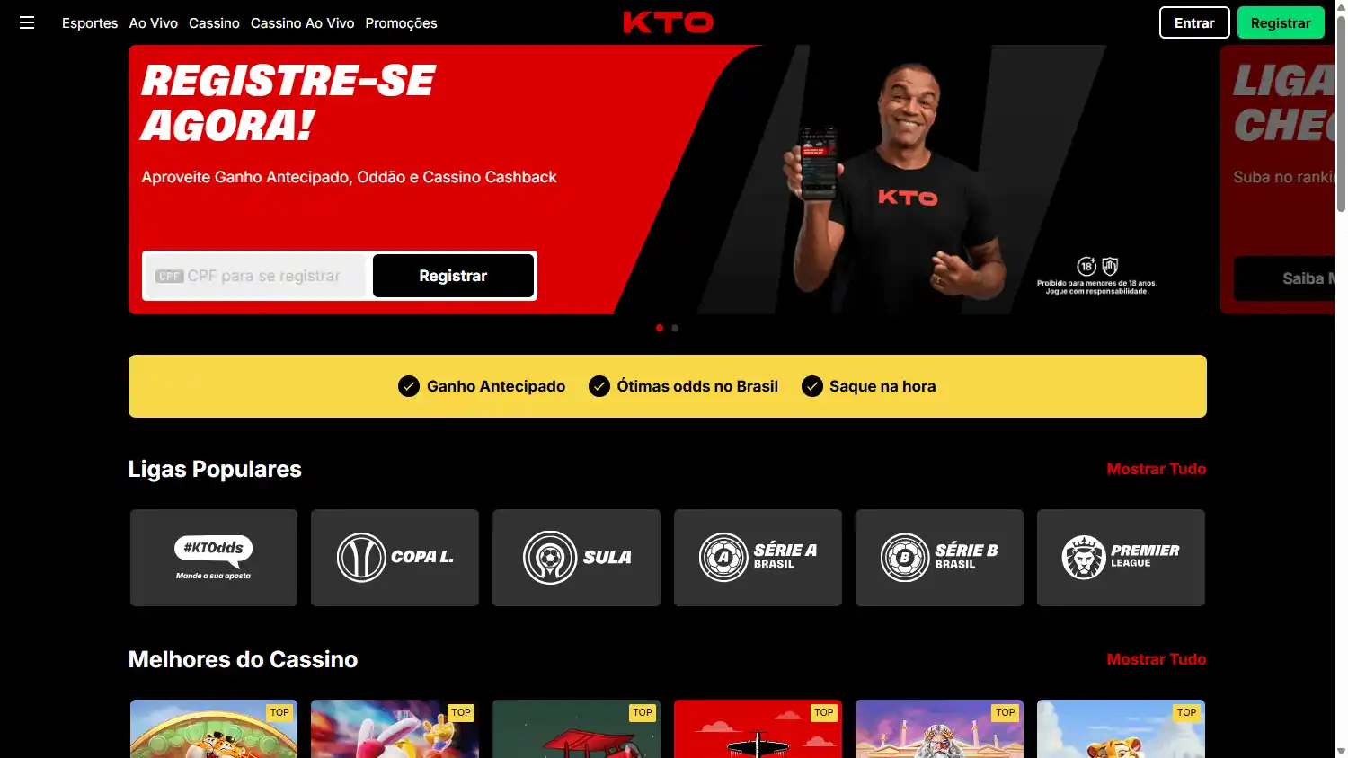 KTO Casino screenshot 2