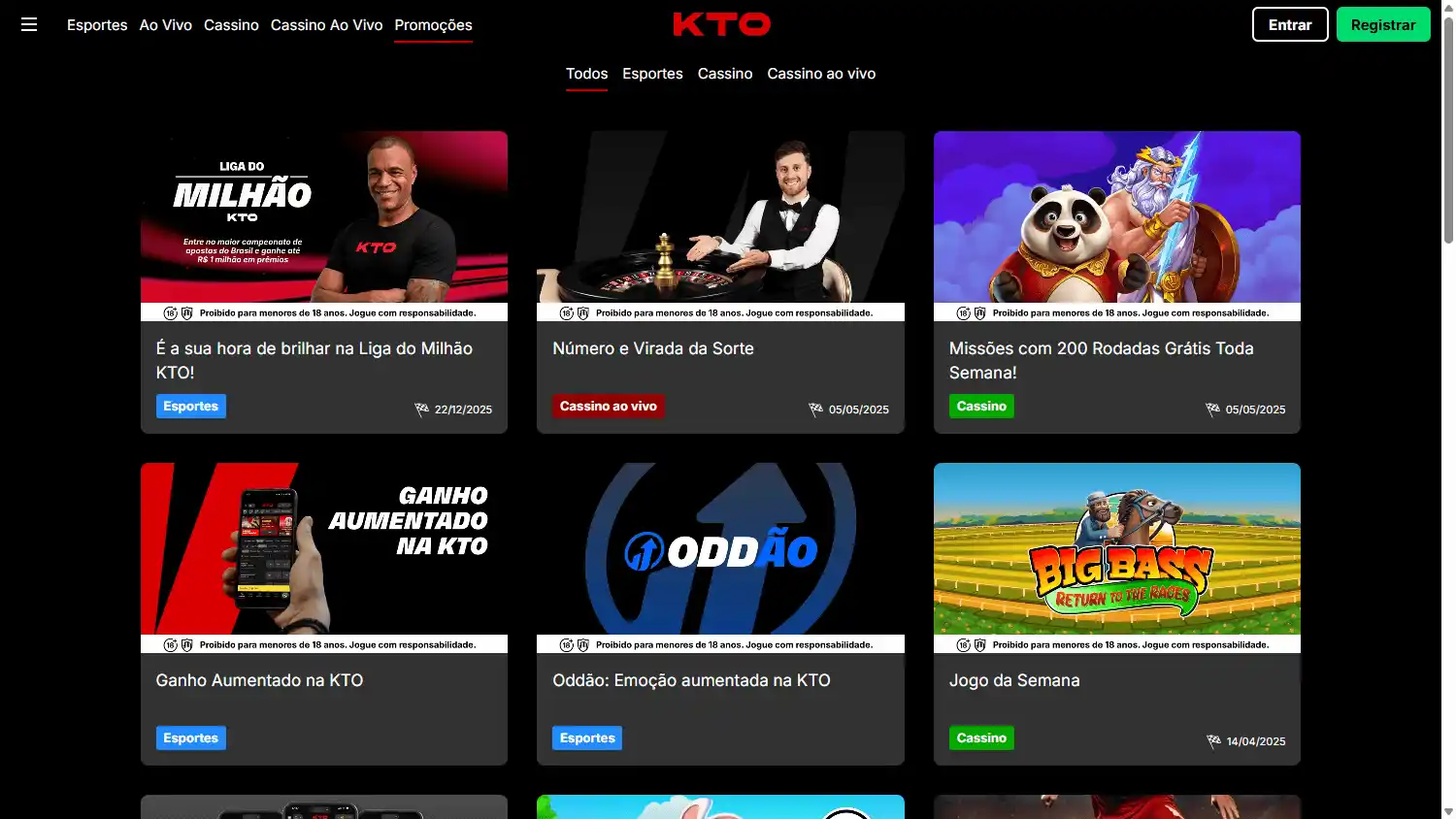 KTO Casino screenshot 3
