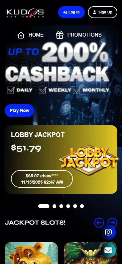 Kudos Casino screenshot 4