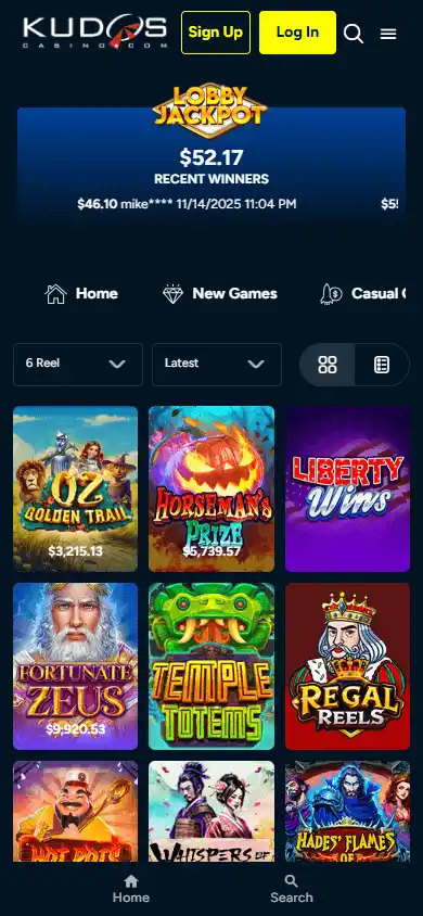 Kudos Casino screenshot 5