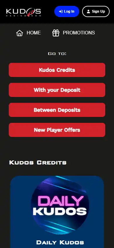 Kudos Casino screenshot 6