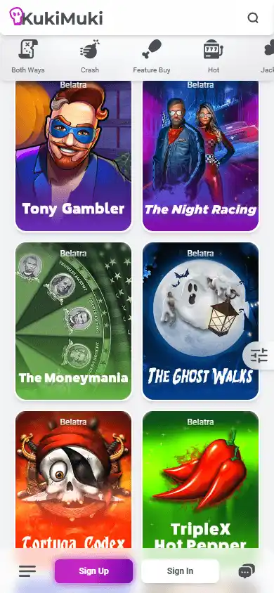 KukiMuki Casino screenshot 5