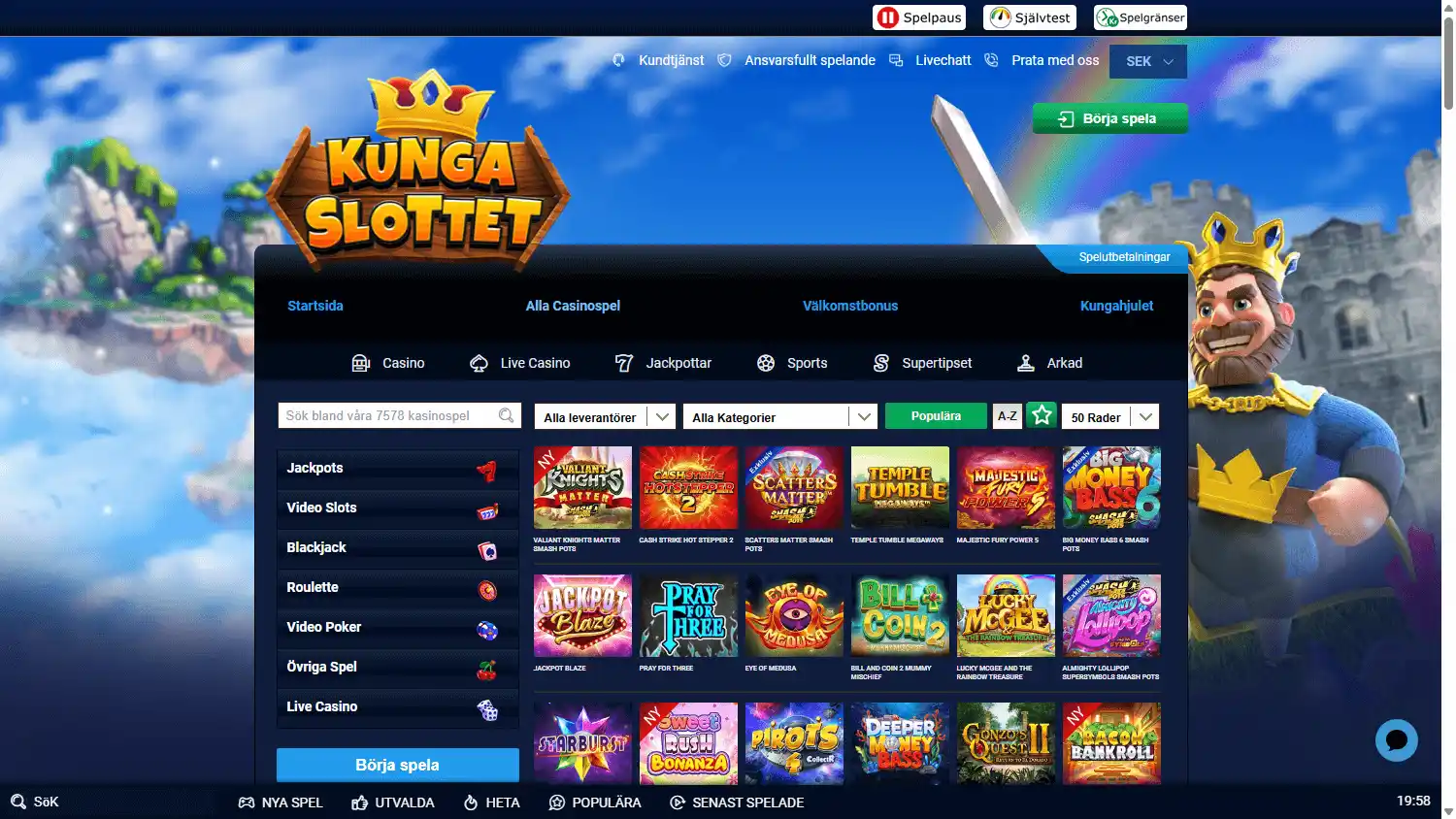 KungaSlottet Casino screenshot 2