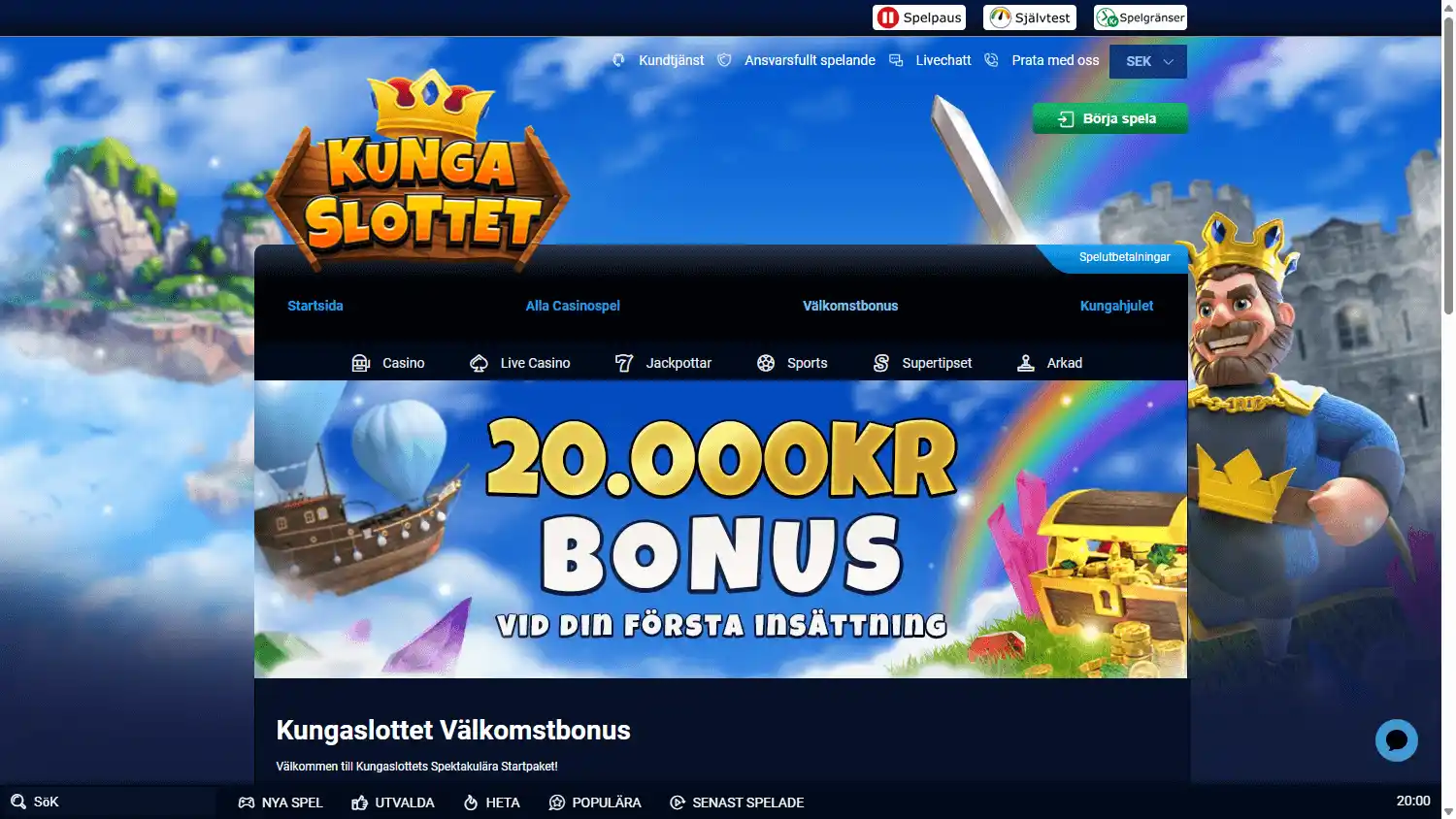 KungaSlottet Casino screenshot 3