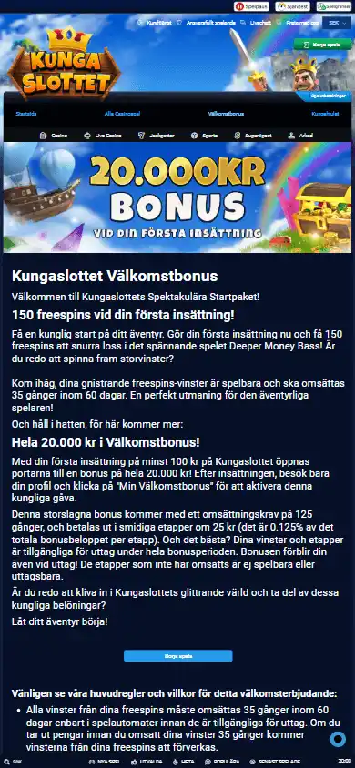 KungaSlottet Casino screenshot 6
