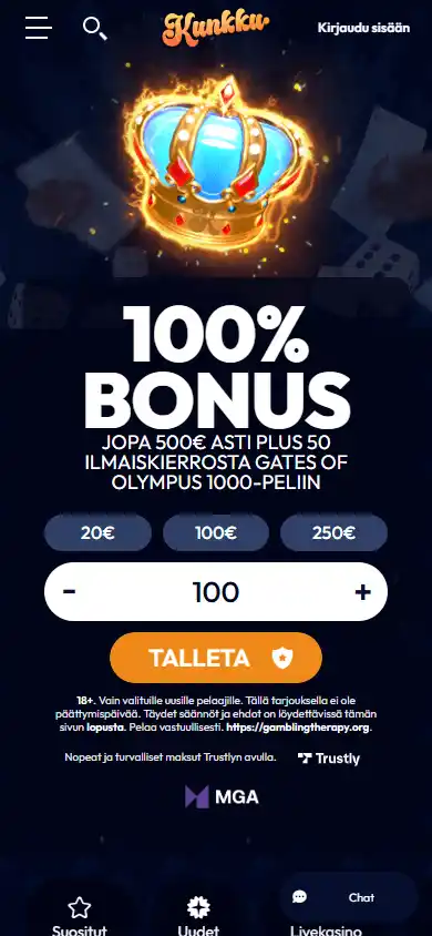 Kunkkukasino Casino screenshot 3
