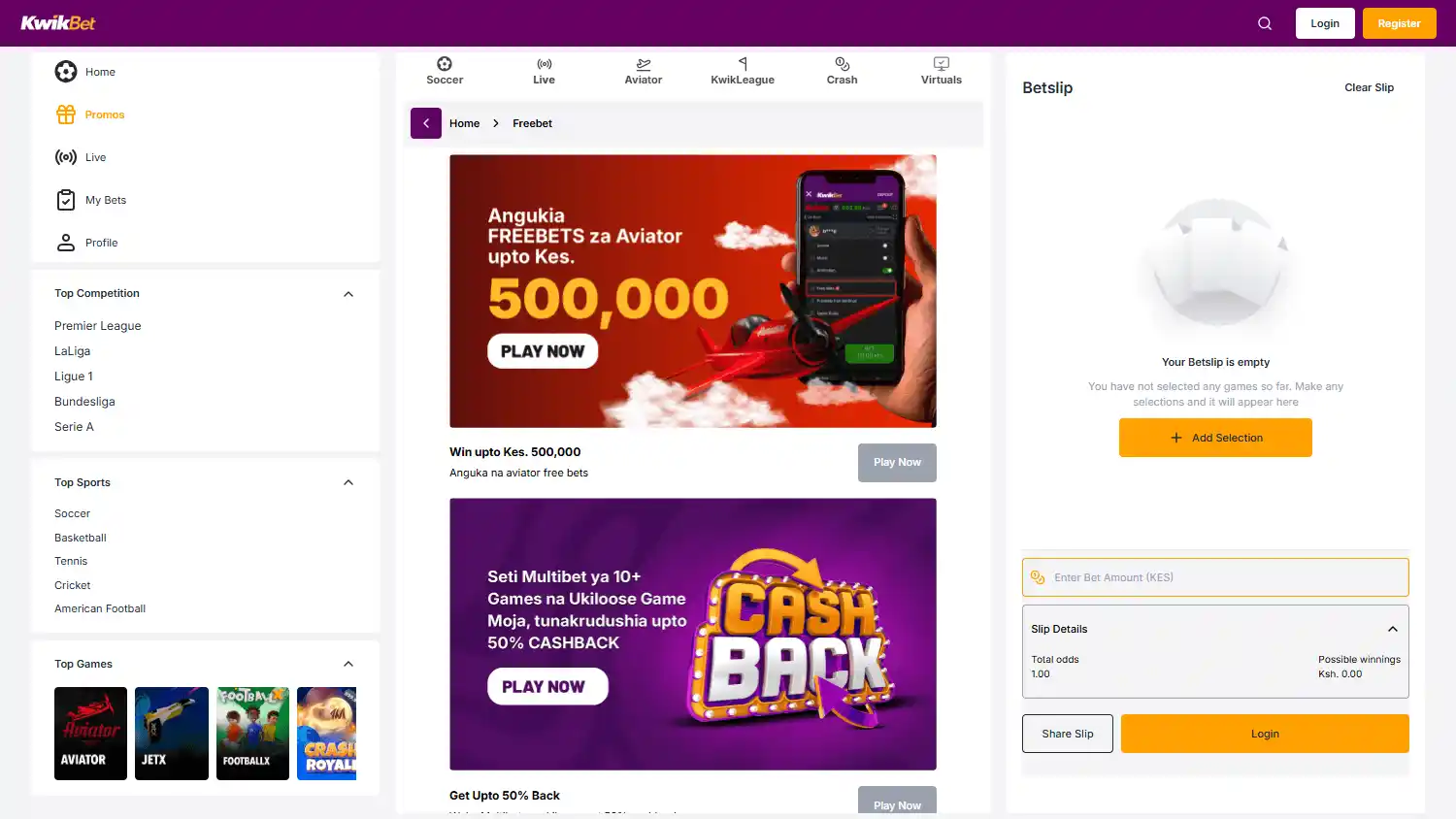 Kwikbet Casino screenshot 3