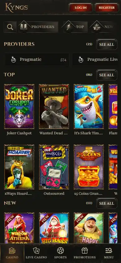 Kyngs Casino screenshot 5