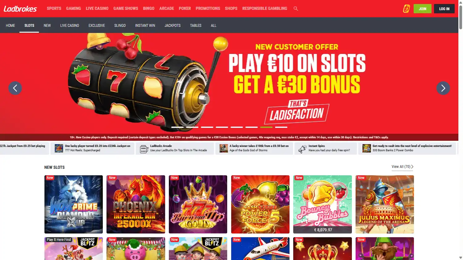 Ladbrokes Casino screenshot 2