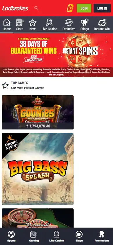 Ladbrokes Casino screenshot 4