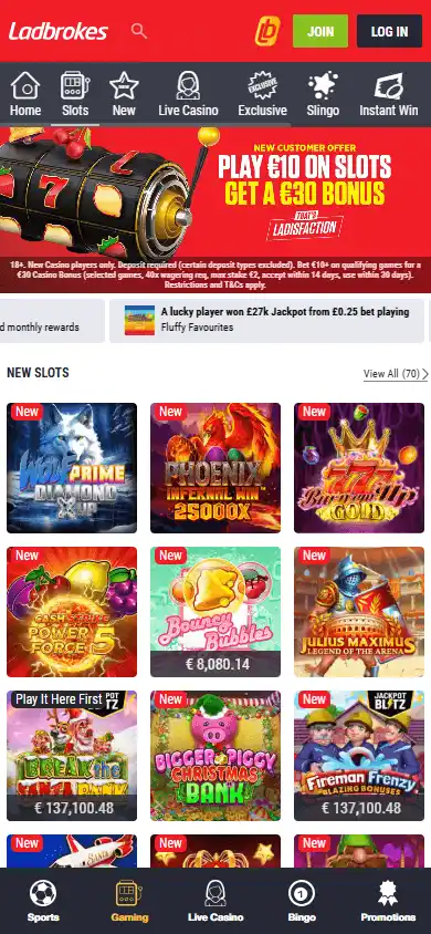Ladbrokes Casino BE screenshot 6