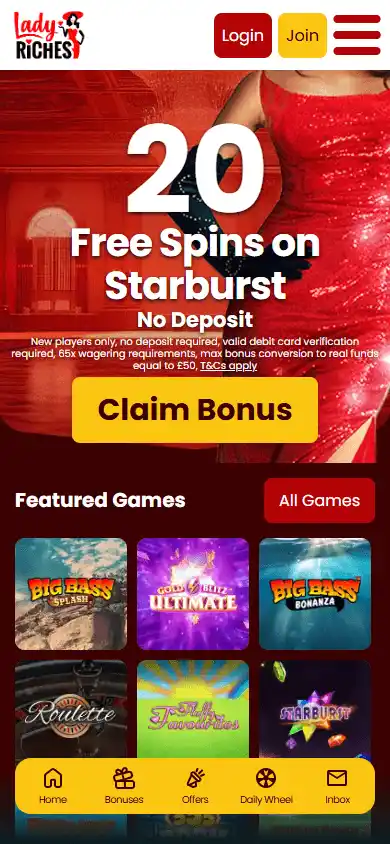 Lady Riches Casino screenshot 4