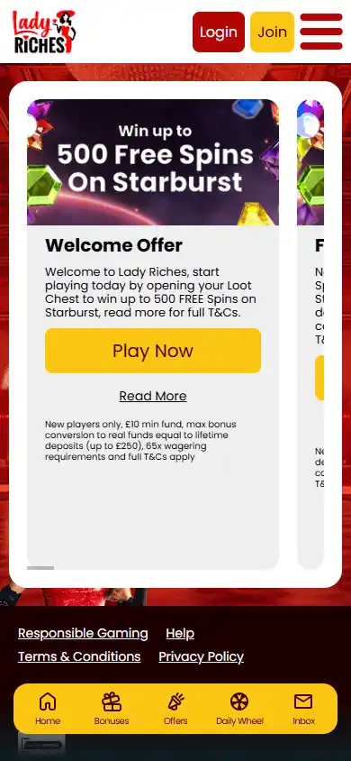 Lady Riches Casino screenshot 6