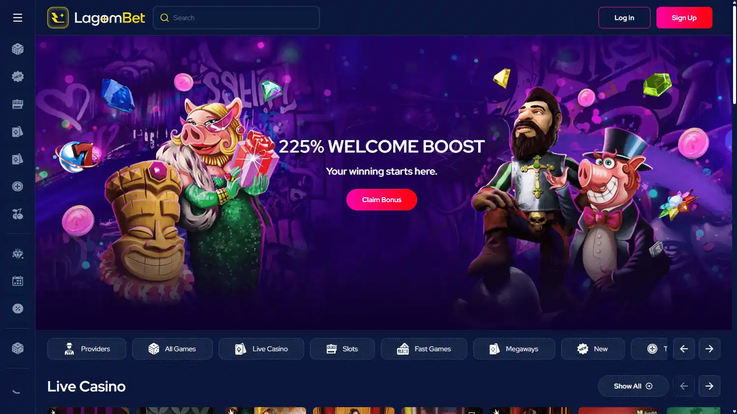 LagomBet Casino screenshot 1