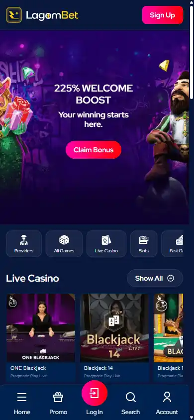 LagomBet Casino screenshot 4