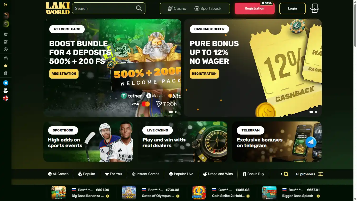 Laki Casino screenshot 1