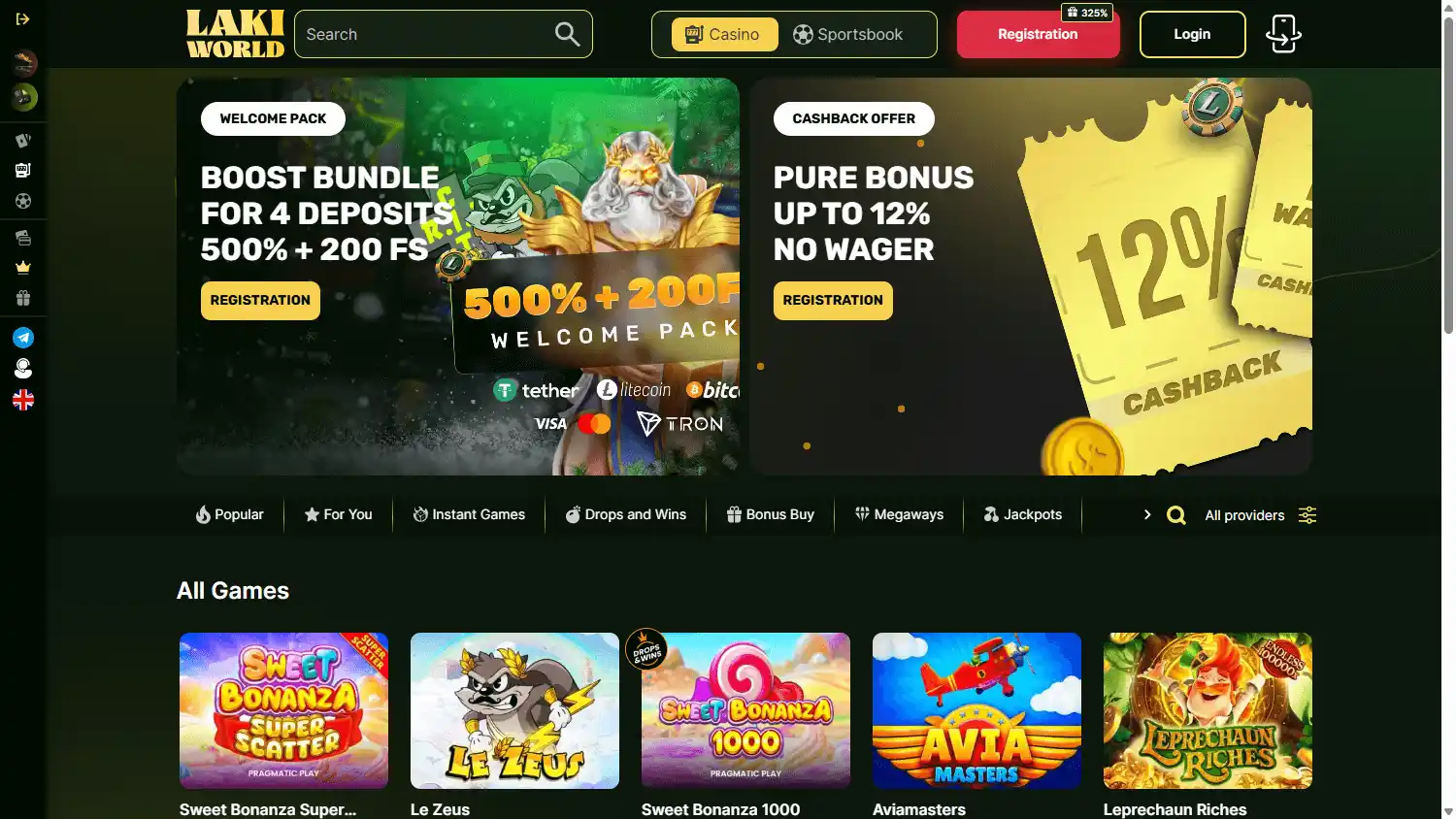 Laki Casino screenshot 2