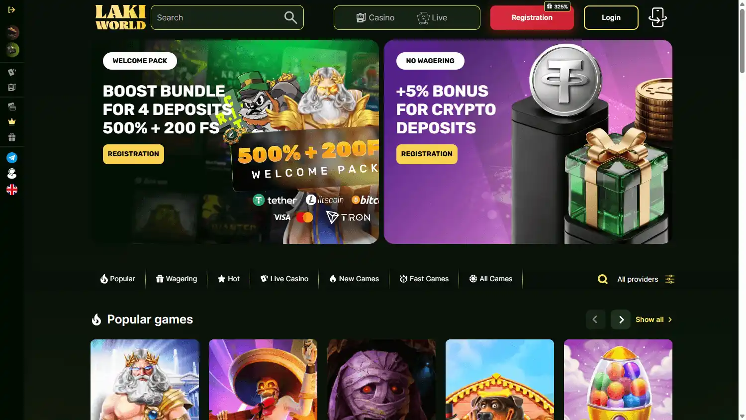 Laki World Casino screenshot 1